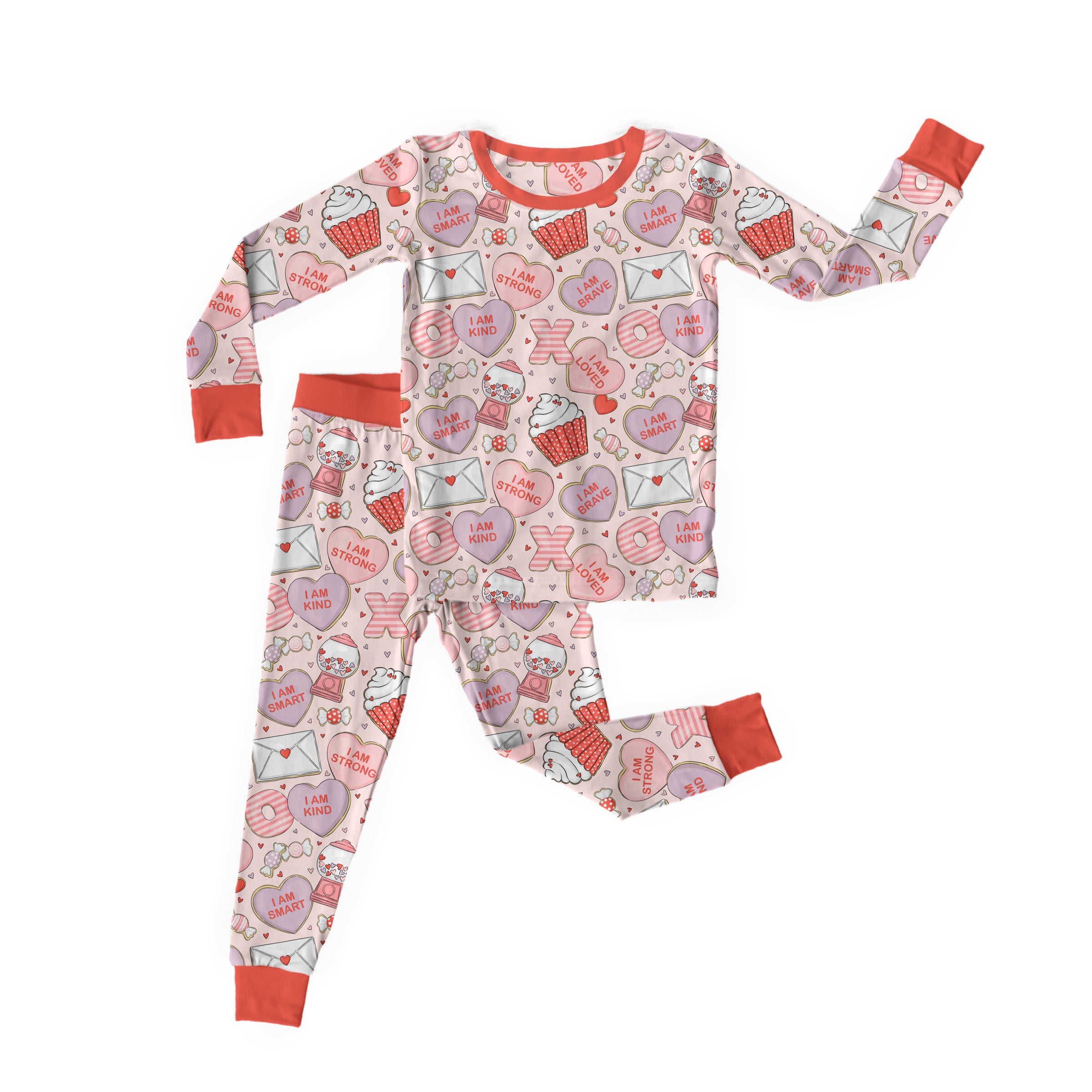 Bamboo LOVE NOTES FOR HER Two Piece Long Sleeve/Pant Set