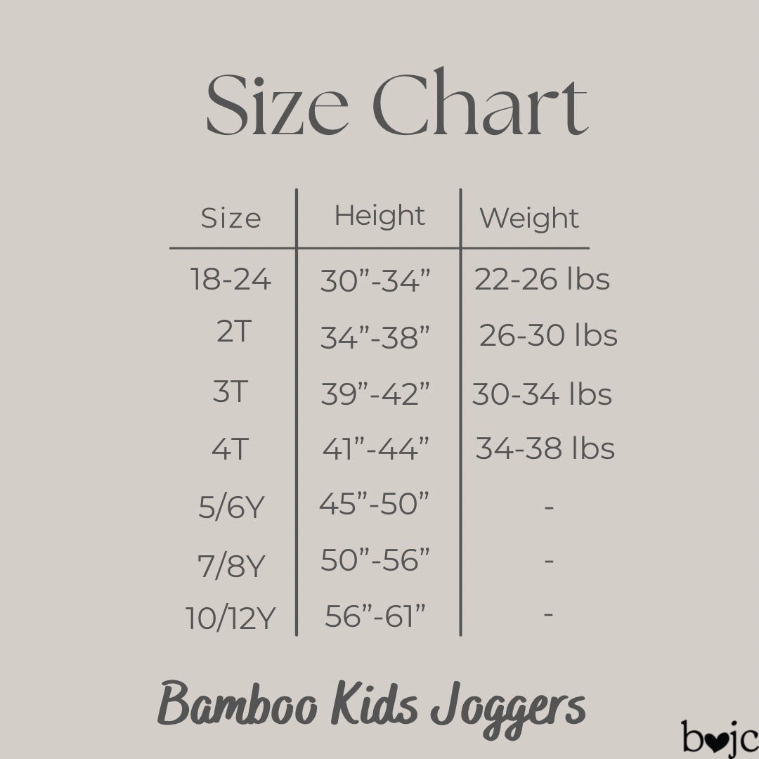 BAMBOO French Terry MAMA MIA! KIDS JOGGERS