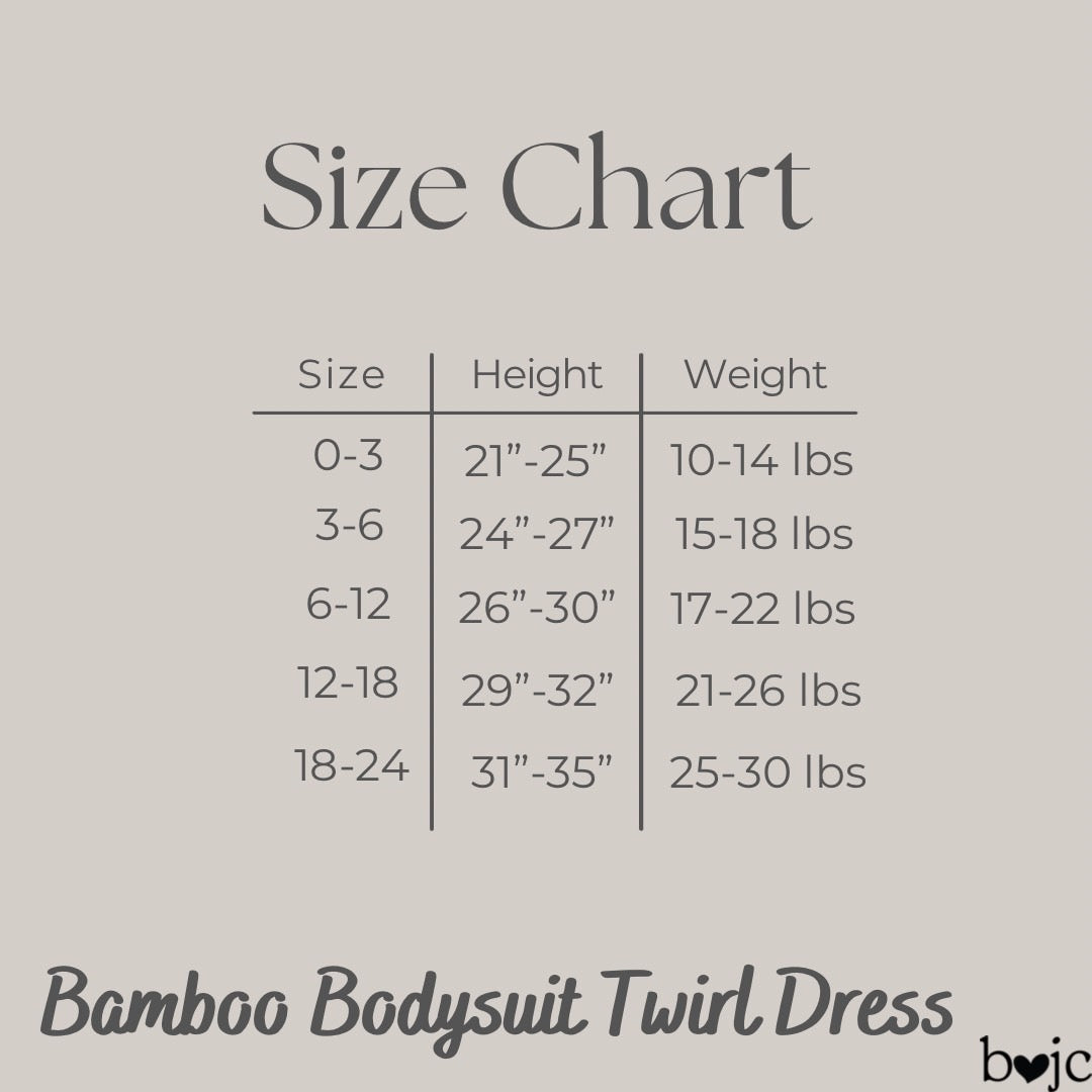 Bamboo B-O-J-C Oh! Short Sleeve Bodysuit Twirl Dress